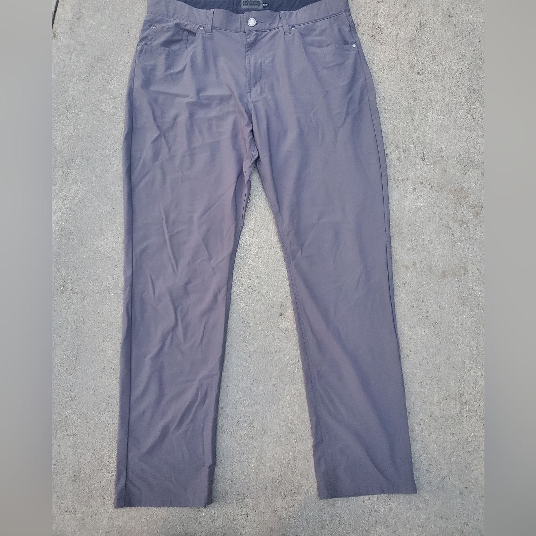 Lightweight Gray Gold Pants By Vintage Genes Performance Size 3632 Was